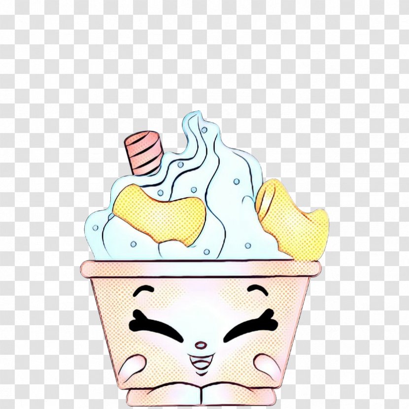 Frozen Food Cartoon - Soft Serve Ice Creams - Dessert Baking Cup Transparent PNG