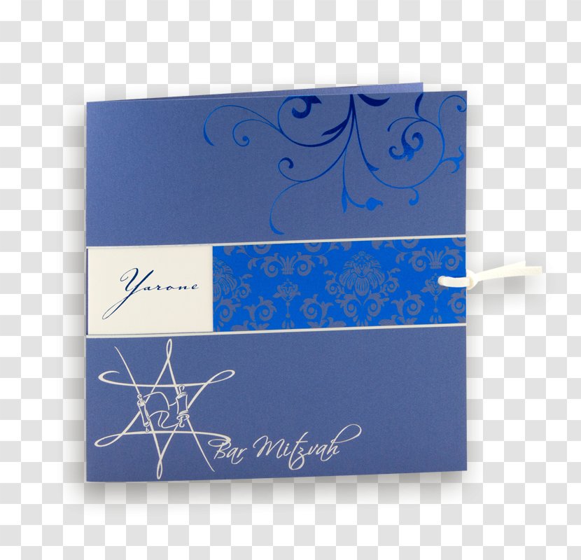Paper In Memoriam Card Printing Marriage Stock - Blue - Bar Mizva Transparent PNG