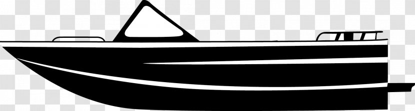 Boat Watercraft Center Console Clip Art - Yacht - Black Transparent PNG