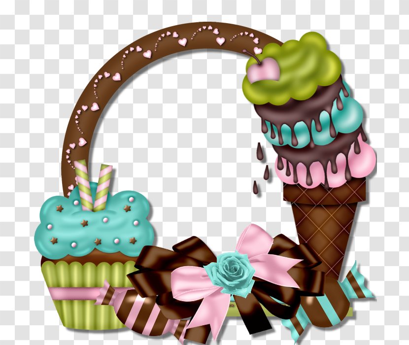 Ice Cream Dessert Food - Confectionery - Succulent Border Transparent PNG