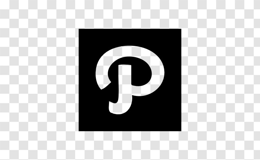 Logo Black And White - Pinterest Transparent PNG