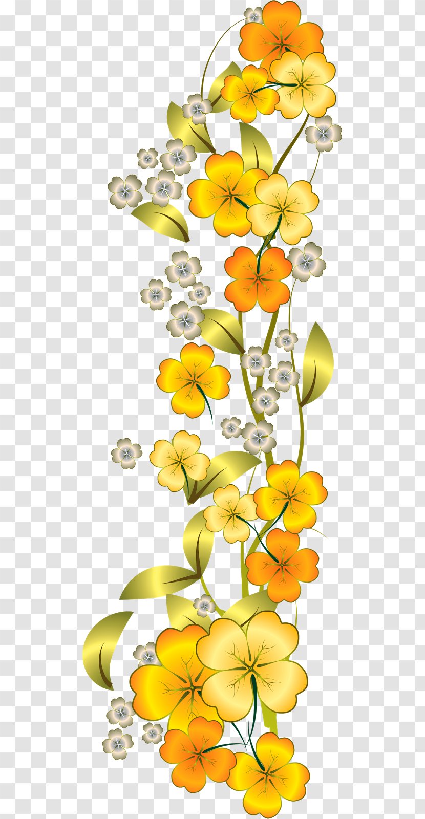 Clip Art Flower Yellow Image - Blue Transparent PNG