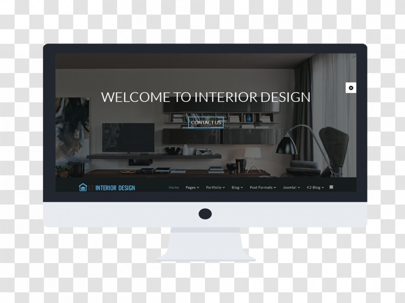 Joomla Website Template Image House - Flat Panel Display - Single Page Transparent PNG