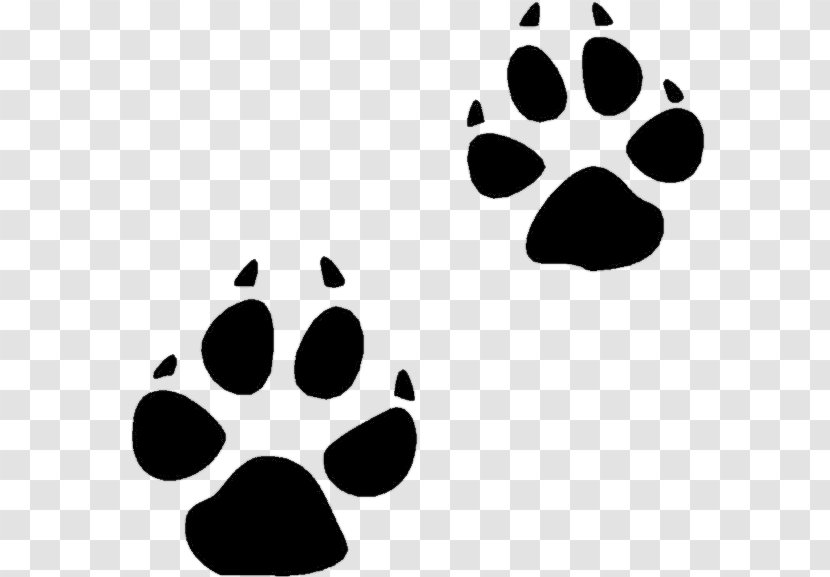 Animal Track Tracking Footprint Clip Art - Black - Ready To Print Transparent PNG