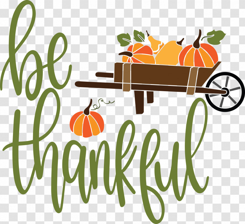 Be Thankful Thanksgiving Autumn Transparent PNG