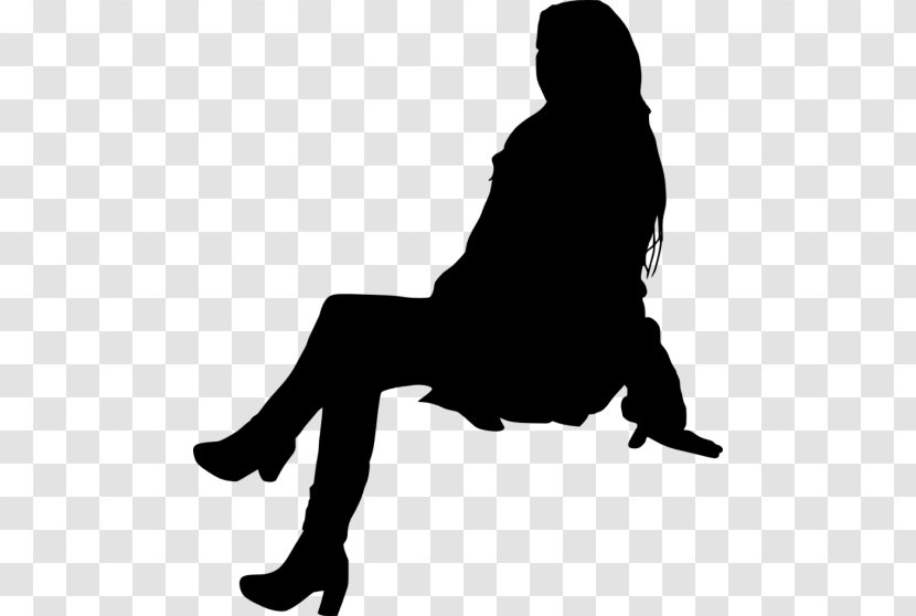 Silhouette Person Sitting - Male - People Transparent PNG