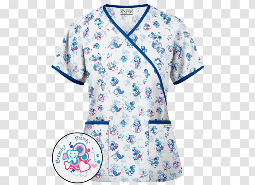 T-shirt Scrubs Dentistry Uniform Clothing - Blue Transparent PNG