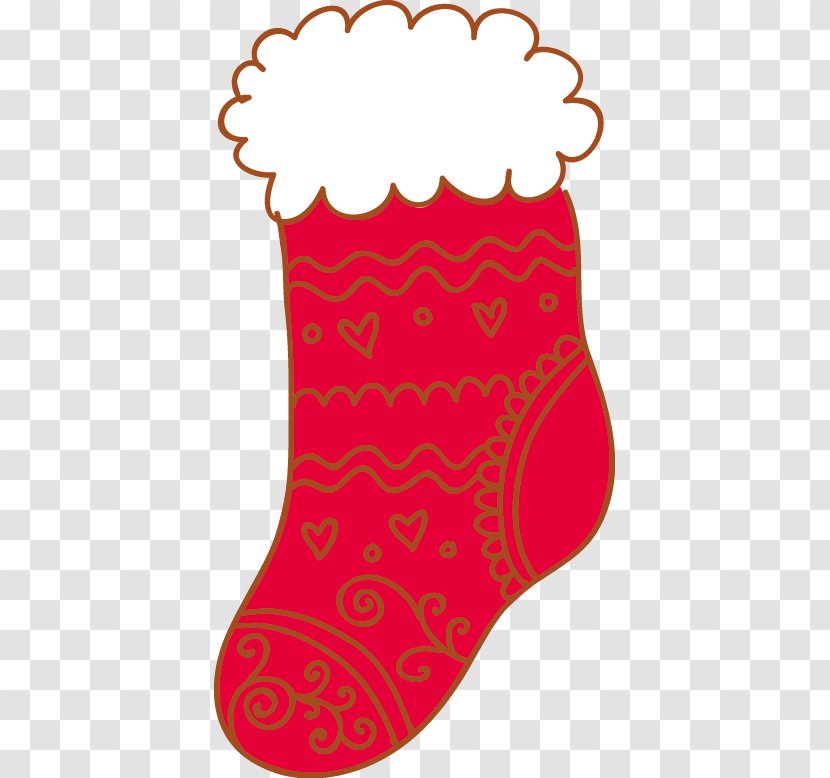 Christmas Stocking Sock Hosiery - Swimsuit - Socks Transparent PNG