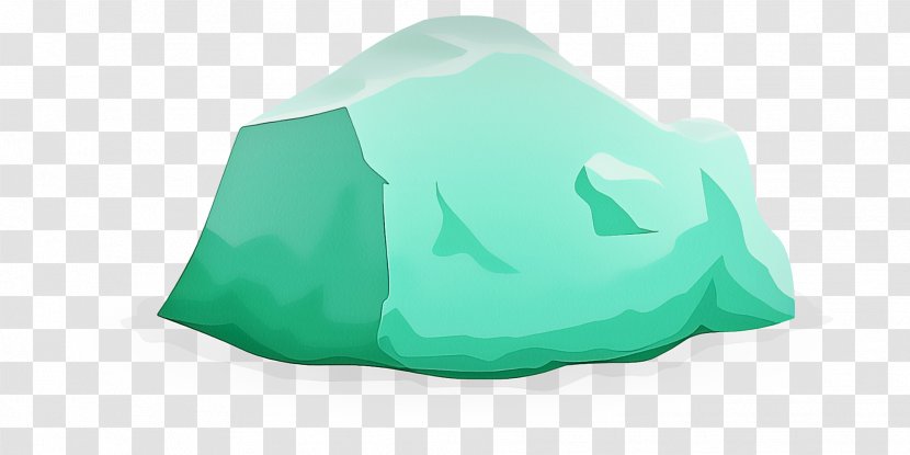 Green Aqua Turquoise Leaf - Rock Transparent PNG