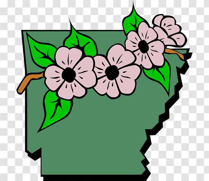 Flag Arkansas Razorbacks Free Content Clip Art - Green Flowers Background Image Transparent PNG