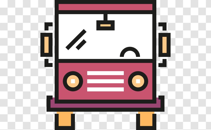 Bus Car Transport - Area - Red Transparent PNG