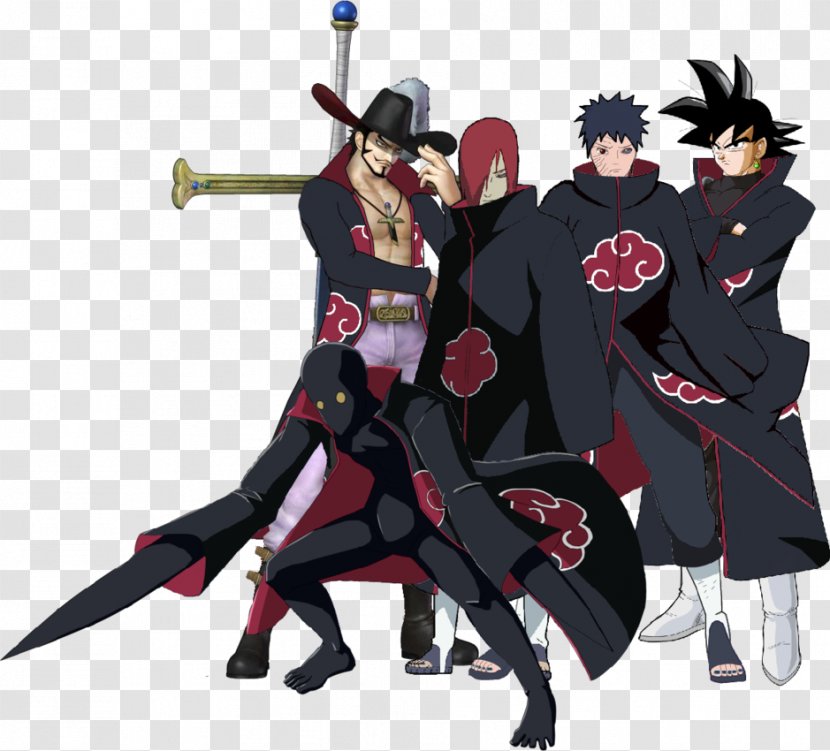 Pain Deidara Obito Uchiha Akatsuki Konan - Silhouette - Goku Transparent PNG