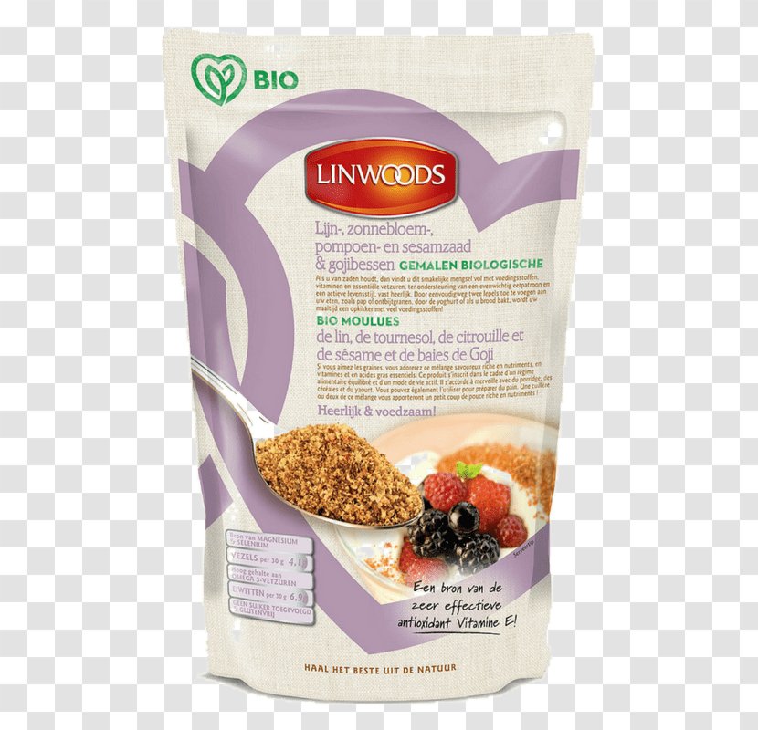 Flax Seed Linwoods Milled Flaxseed Goji - Breakfast Cereal Transparent PNG
