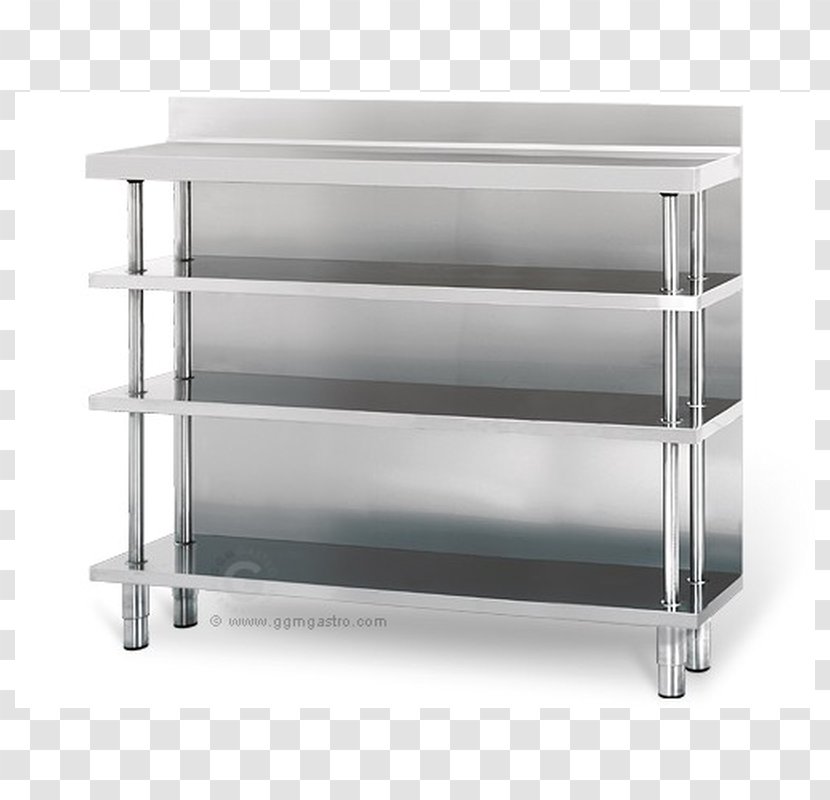 Table Stainless Steel Bookcase Furniture Kitchen - Display Case Transparent PNG
