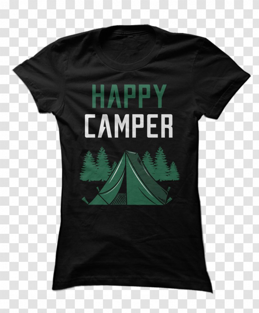T-shirt Hoodie Clothing Sweater - T Shirt - Happy Camper Transparent PNG