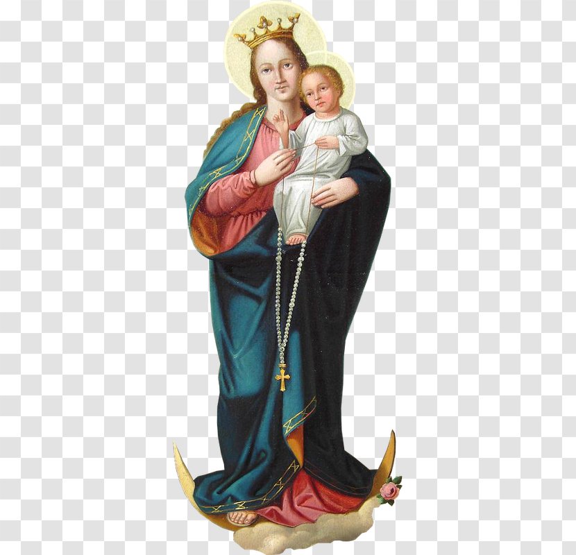 Immaculate Heart Of Mary Our Lady The Rosary Religion - Figurine Transparent PNG