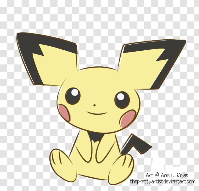 Pichu Pikachu Drawing Character - Fictional Transparent PNG