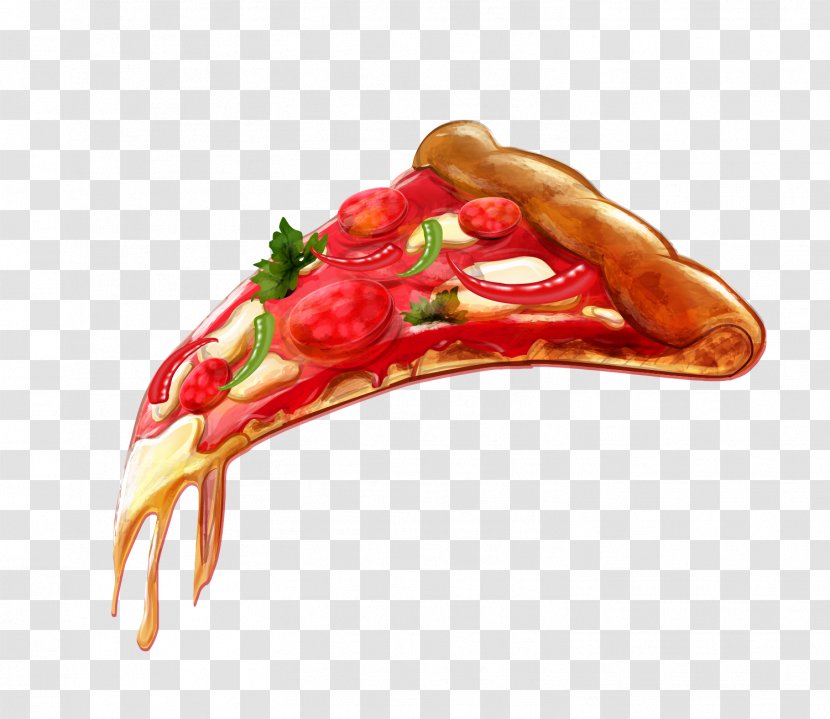 Pizza Junk Food Fast - Red Delicious Transparent PNG