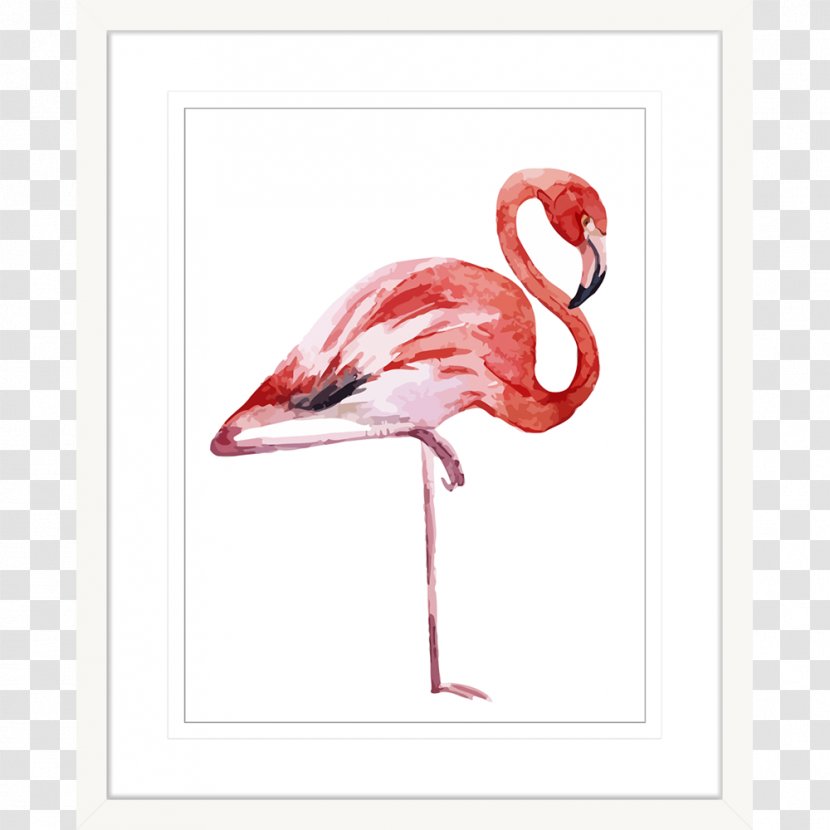 Paper Flamingo Textile Printing - Watercolor Painting Transparent PNG