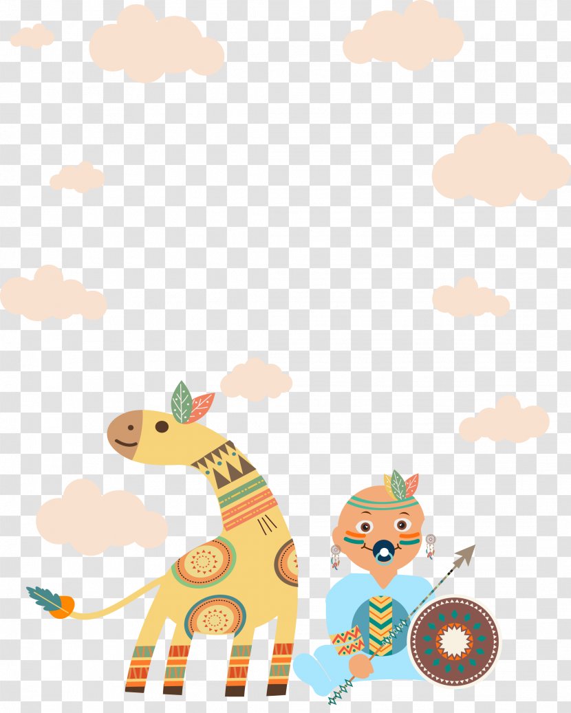 Horse Clip Art - Area - Hand Painted Indian Style Baby Decoration Vector Transparent PNG