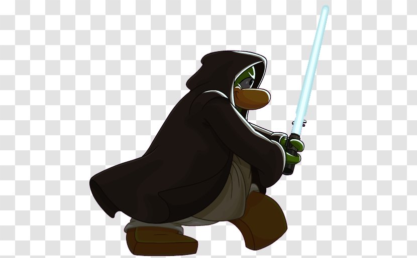 Penguin Obi-Wan Kenobi Luke Skywalker Chewbacca Jedi - Wiki - Espada Laser Transparent PNG