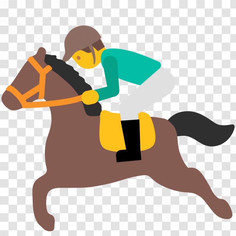 Horse Racing Emoji Sport Jockey - Personal Use Transparent PNG