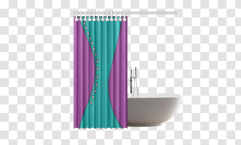 Douchegordijn Curtain & Drape Rings Bathroom Shower Transparent PNG