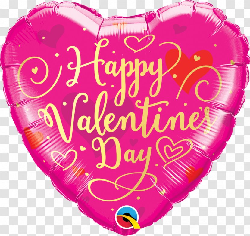 Mylar Balloon Valentine's Day Birthday Heart - Love - Happy Transparent PNG