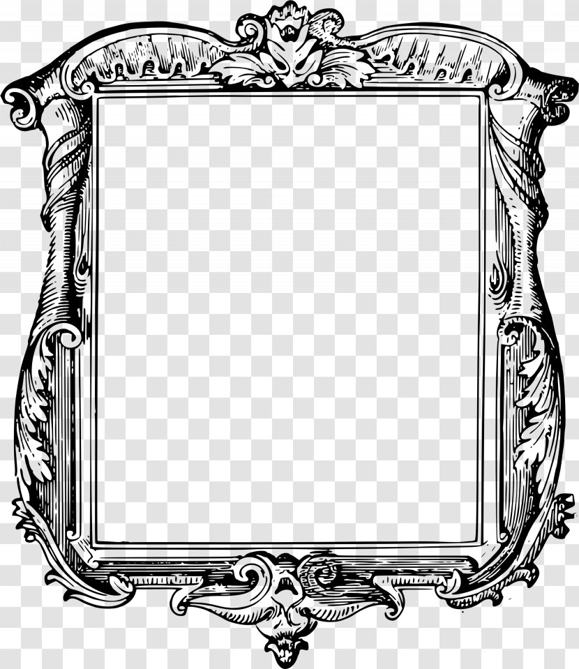 Picture Frames Clip Art - Drawing - French Decorative Frame Transparent PNG