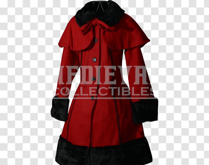 Overcoat Clothing Wool Fake Fur - Dress - Black Coat Transparent PNG