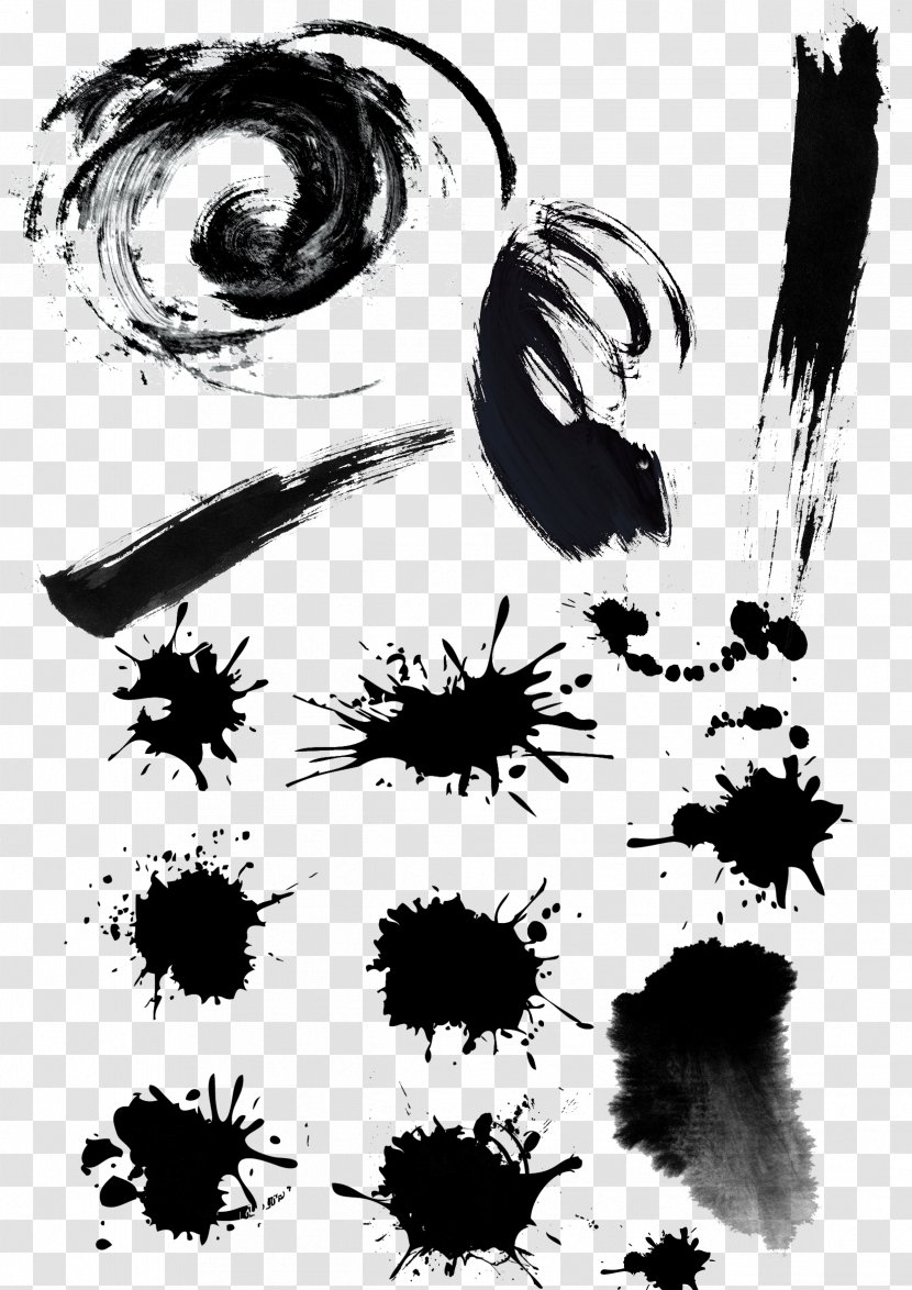 Ink Brush Download Art - Wash Painting - Pen And Transparent PNG