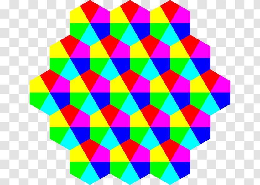 Hexagon Color Shape Clip Art - Rainbow - Symmetry Transparent PNG
