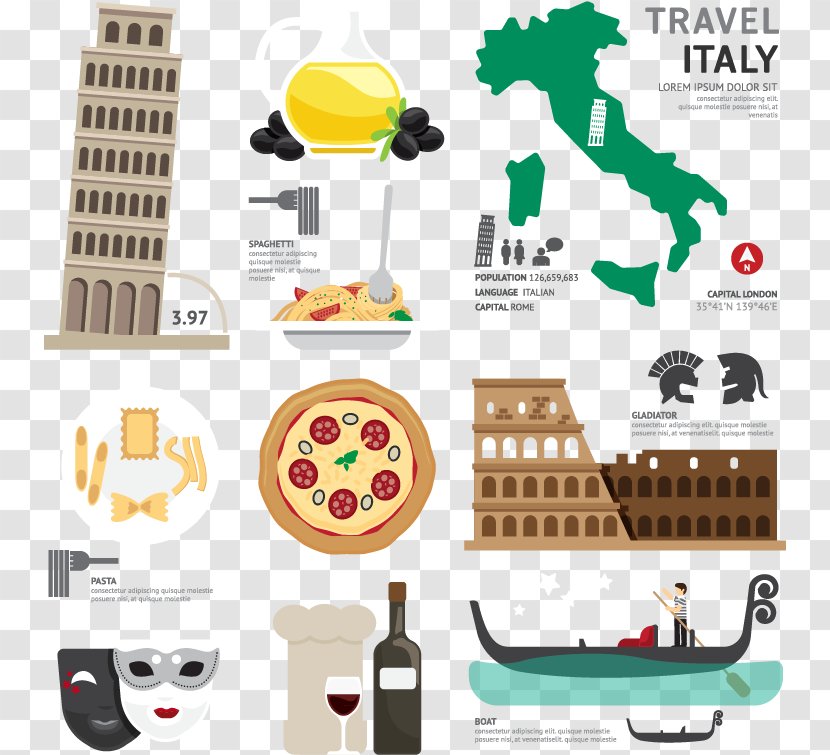 Italy Stock Photography Royalty-free Illustration - Flat TravelItaly Transparent PNG