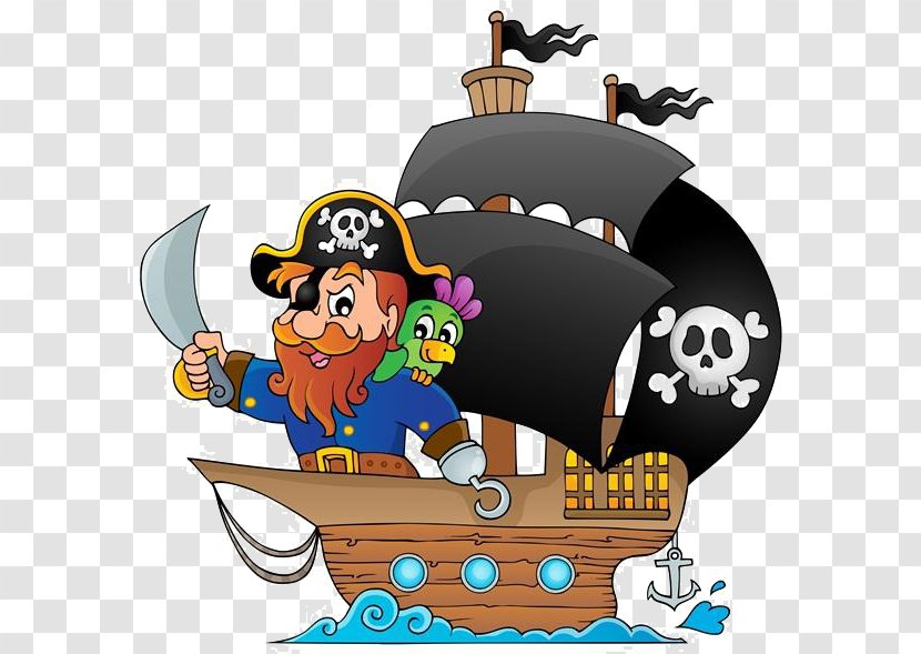 Piracy Cartoon Ship Royalty-free - Shutterstock - Pirate Transparent PNG