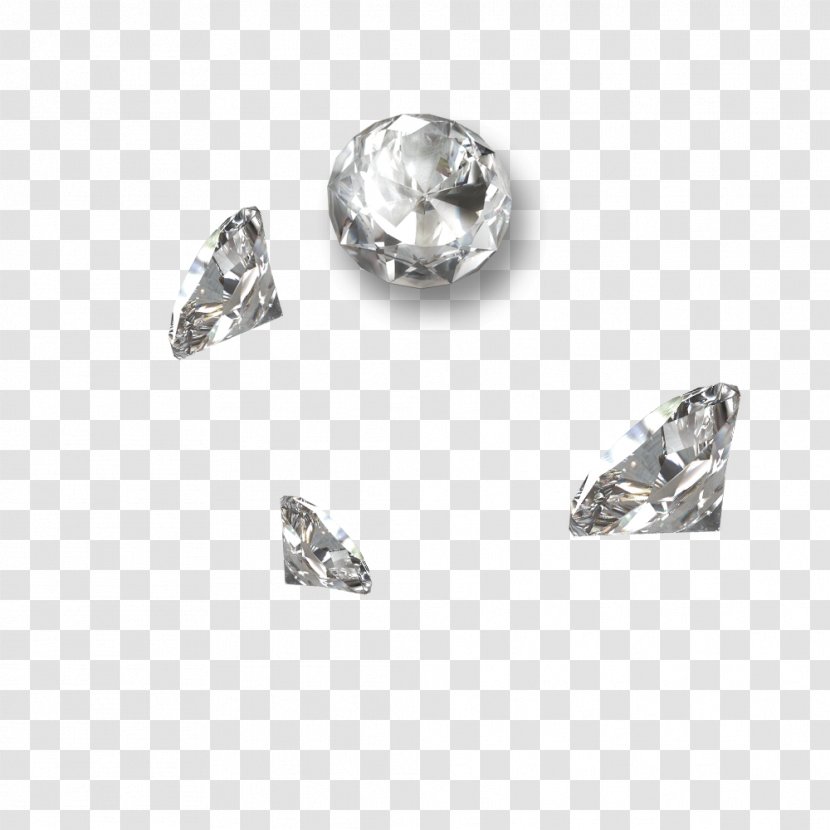 Crystal Silver Diamond Body Piercing Jewellery Art - Jewelry Transparent PNG