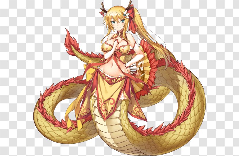 Monster Musume: Everyday Life With Girls Online Lamia Yellow Dragon - Frame - Musume Spider Transparent PNG