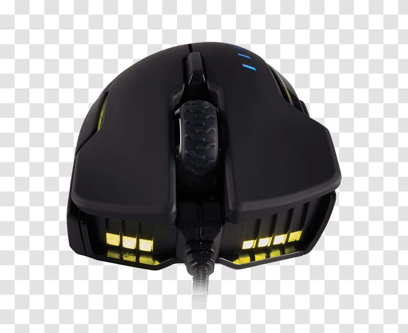 Computer Mouse USB Gaming Optical Corsair Glaive RGB Backlit Dots Per Inch Evolve - Peripheral Transparent PNG