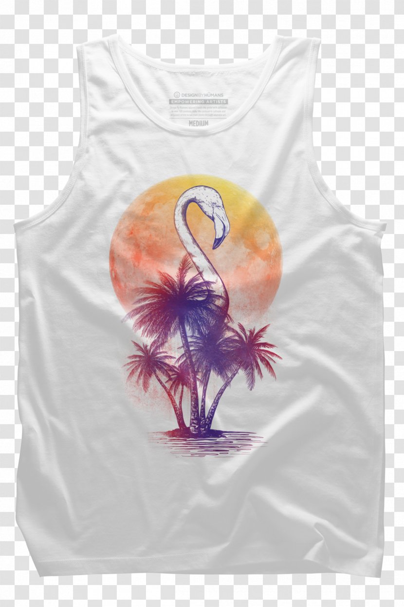T-shirt Clothing Sleeveless Shirt Outerwear - Flamingo Transparent PNG