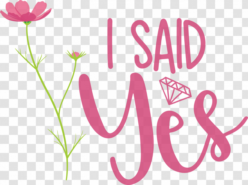 I Said Yes She Said Yes Wedding Transparent PNG