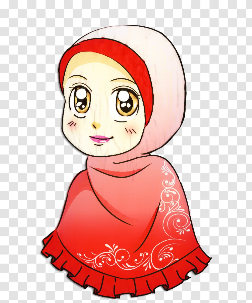 Clip Art Hijab Muslim Women In Islam Cartoon - Fictional Character Transparent PNG
