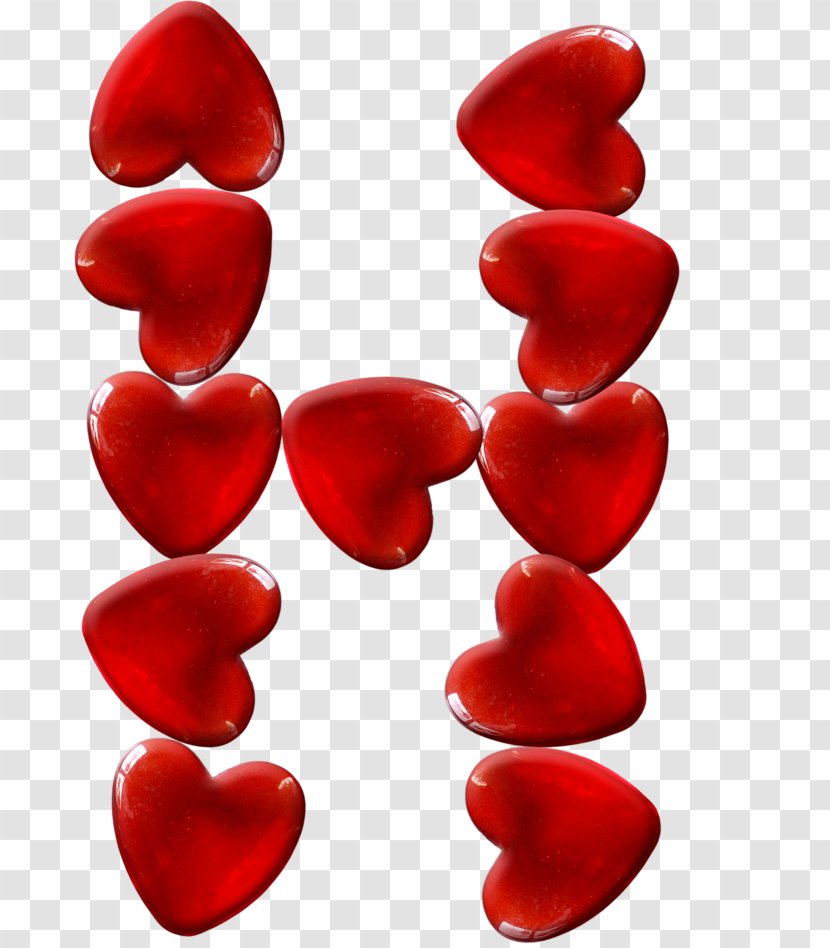 Red Alphabet Heart God Font - Petal Transparent PNG