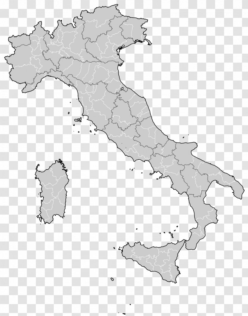 Italian Peninsula Language Regions Of Italy Itália Egyesítése Map Transparent PNG