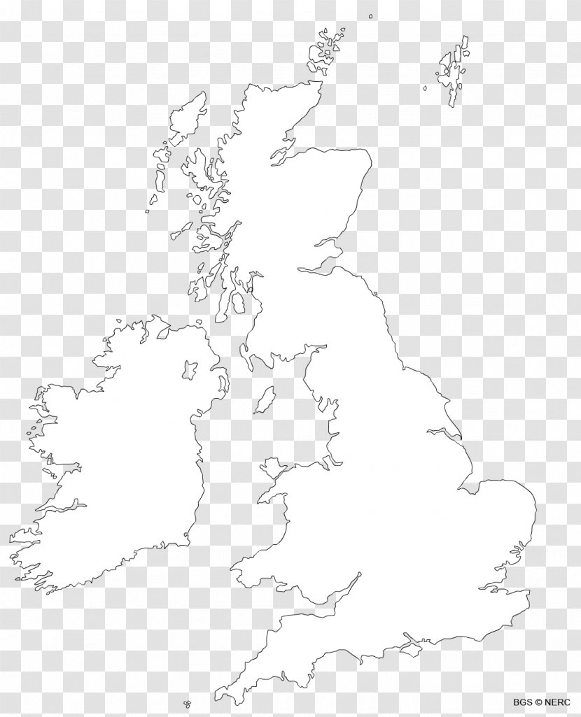 Map Sketch United Kingdom Line Point - Area Transparent PNG