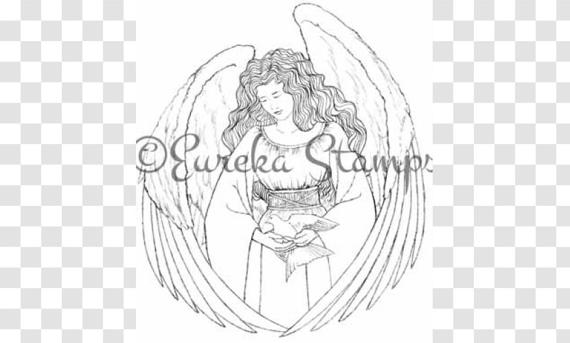 Line Art Cartoon White Sketch - Frame - Tampon Transparent PNG