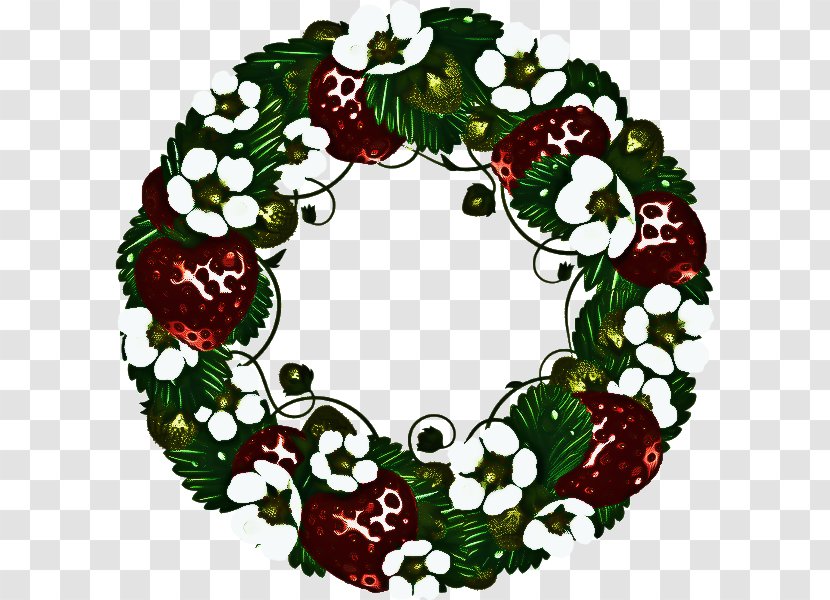 Christmas Decoration Cartoon - Wreath - Flower Transparent PNG