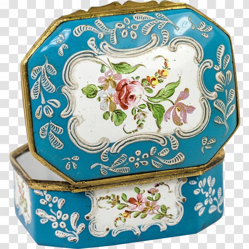 Casket Vitreous Enamel Limoges Box Porcelain - Ring - Antique Jewelry Picture Material Transparent PNG