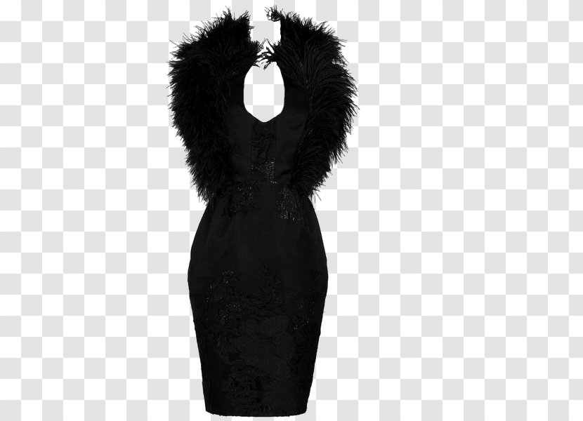 Litex šaty Dámské S Křidélkovým Rukávem. 90304901 černá M Neck Dress Black - Day - Feather Transparent PNG