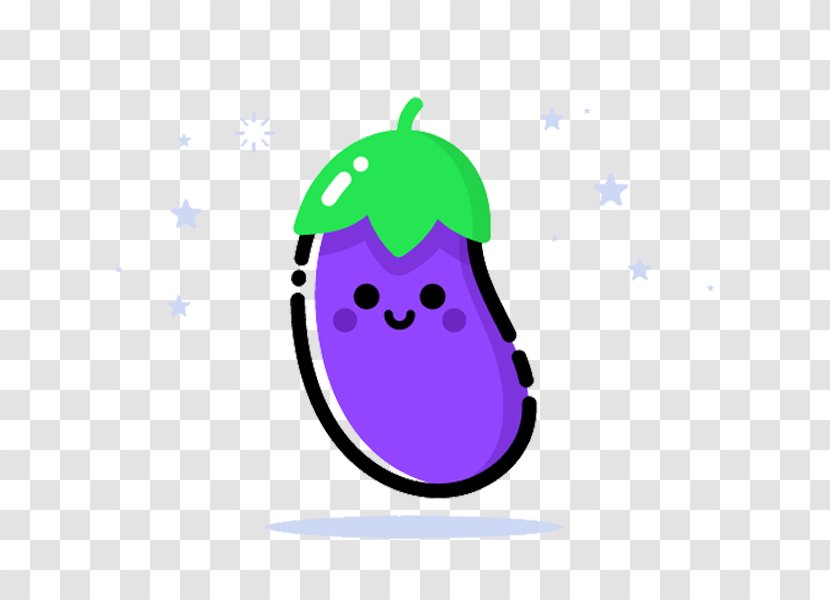 Eggplant Cartoon - Fruit Transparent PNG