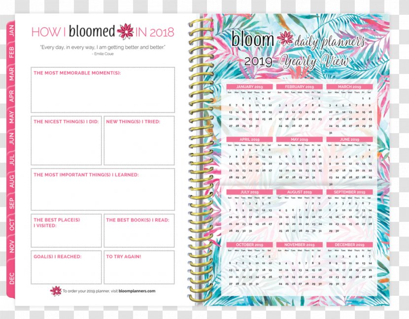 Calendar Newspaper 2018 Nissan LEAF Personal Organizer - Diary - Daily Transparent PNG