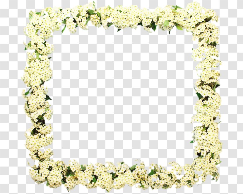 Background Flowers Frame - Raster Graphics - Cut Lei Transparent PNG